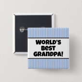 's Werelds beste opa pin Vierkante Button 5,1 Cm (Voorkant /achterkant)