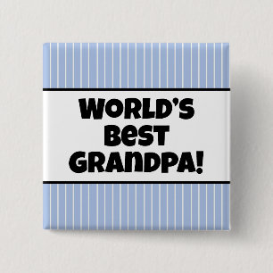 's Werelds beste opa pin Vierkante Button 5,1 Cm
