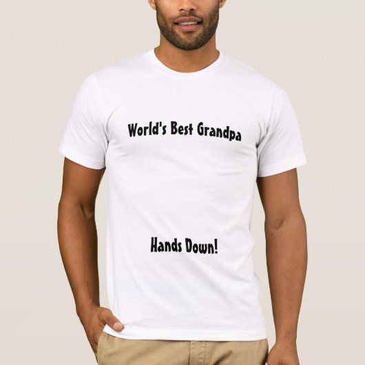 's Werelds beste opa-Shirt (zonder handafdrukken) T-shirt (Voorkant)