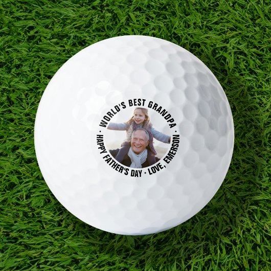 's Werelds beste opa Vaderdag foto golfballen