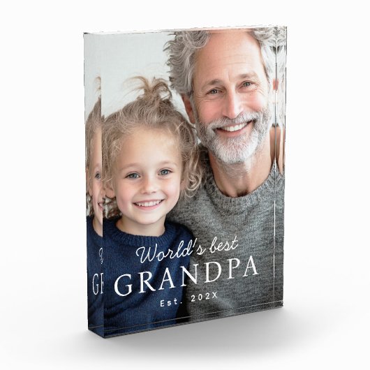 'S Werelds beste opa van het afgelopen jaar Fotoblokken (Links)