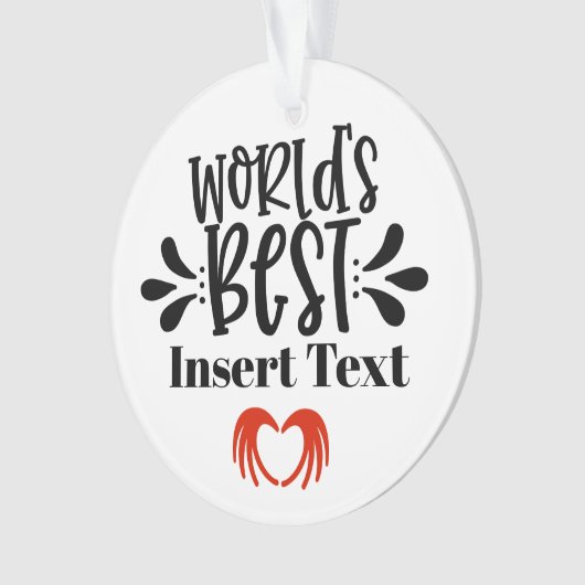 's Werelds beste Ornament voor iedereen (voorkant)