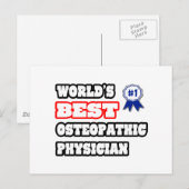 's Werelds beste osteopathische arts Briefkaart (Voorkant / Achterkant)