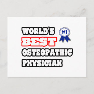 's Werelds beste osteopathische arts Briefkaart