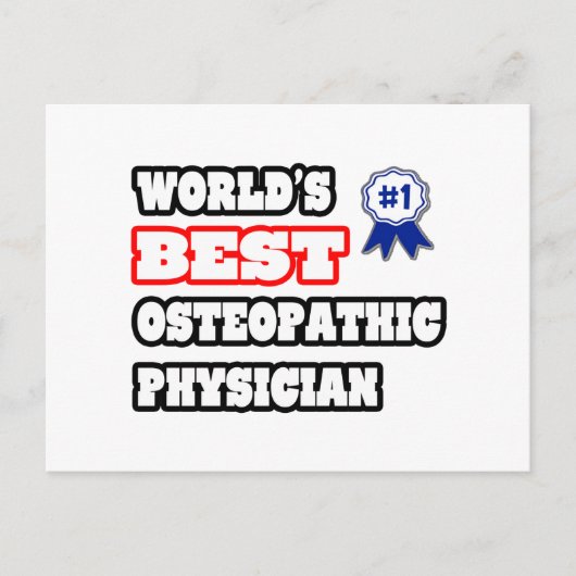 's Werelds beste osteopathische arts Briefkaart (Voorkant)