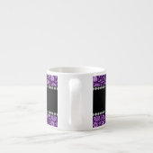 's Werelds beste paarse bloemen Espresso Kop (Achterkant)