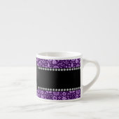 's Werelds beste paarse bloemen Espresso Kop (Rechts)