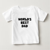 's Werelds Beste Pap Baby Tshirts (Voorkant)