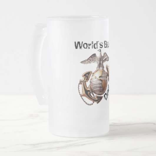 's Werelds beste pap bier mok (Voorkant links)