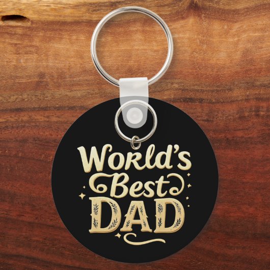 's Werelds beste pap cadeau Sleutelhanger (Voorkant)