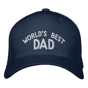's Werelds beste pap geborduurd Pet