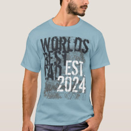 's Werelds Beste Pap Grunge 2014 Vaderdag T-shirt