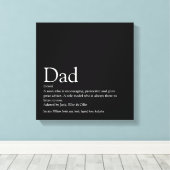 's Werelds beste pap papa's vaders definitiefilm B Canvas Afdruk (Insitu (Houten vloer))
