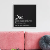 's Werelds beste pap papa's vaders definitiefilm B Canvas Afdruk (Insitu (Woonkamer))