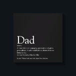 's Werelds beste pap papa's vaders definitiefilm B Canvas Afdruk<br><div class="desc">Pas de definitie aan van je speciale vader, vader, vader of vader om een unieke gave te creëer voor de dag van Farther, verjaardagen, Kerstmis of elke dag dat je wilt shows hoeveel hij voor je betekent. Een perfecte manier om hem te shows hoe geweldig hij elke dag is. Ontworpen...</div>