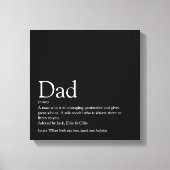 's Werelds beste pap papa's vaders definitiefilm B Canvas Afdruk (Voorkant)