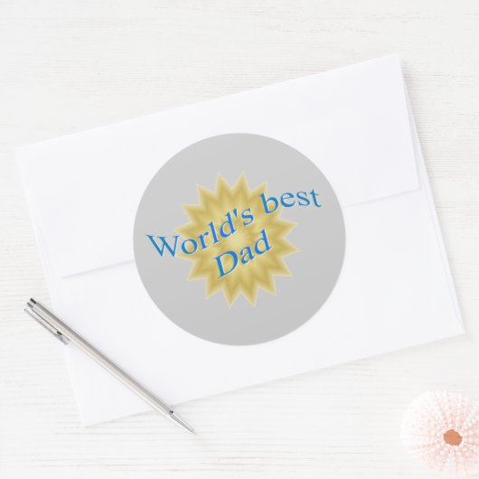 's Werelds Beste Pap Sticker (Envelop)