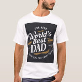 's Werelds Beste Pap T-shirt - Onze Hero | VADERDA (Voorkant)