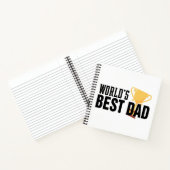 's Werelds beste pap Typografie Trophy | Laptop Notitieboek (Binnen)