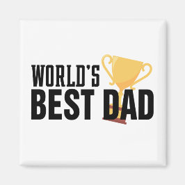 's Werelds beste pap Typografie Trophy | Magneet