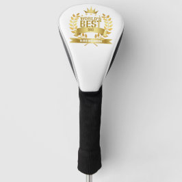 's Werelds Beste Pap Vader Gold 5 Star Golfheadcover