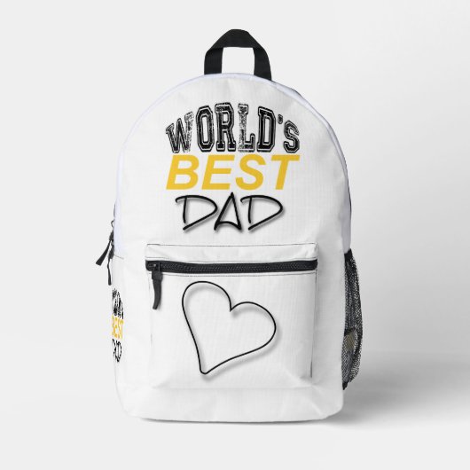 's Werelds Beste Pap Vaderdag BP Bedrukte Rugzak (Voorkant)