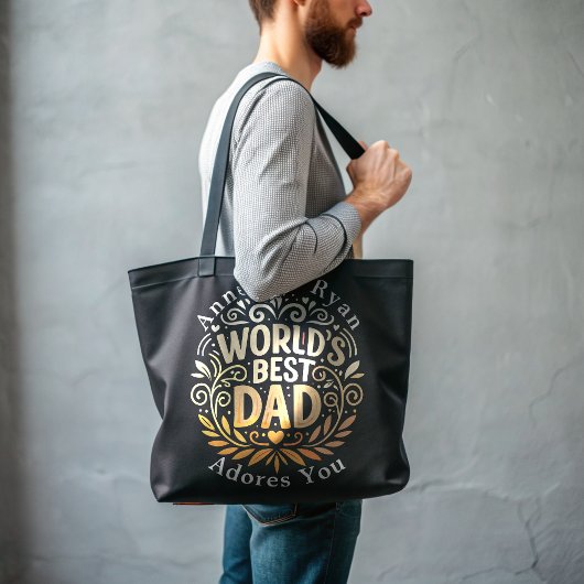 's Werelds Beste Pap -  Vaders Cadeau Tote Bag