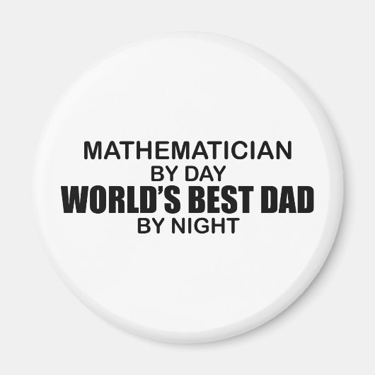 's Werelds Beste Pap - Wiskundige Magneet (Voorkant)