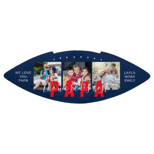 'S WERELDS BESTE PAPA - Aangepaste foto op maat American Football (Paneel)