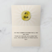 'S Werelds Beste Papa Award Certificaat Kaart (Binnen)