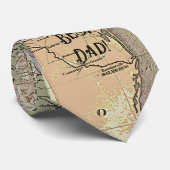 's Werelds Beste Papa  Kaart Vaderdag Stropdas (Opgerold)