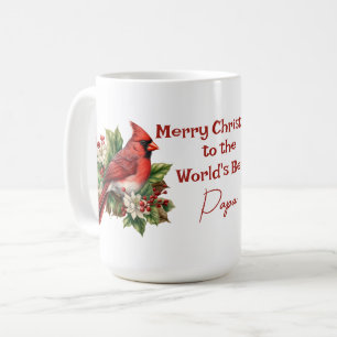 's Werelds beste Papa Kerst Rode Kardinaal Koffiemok