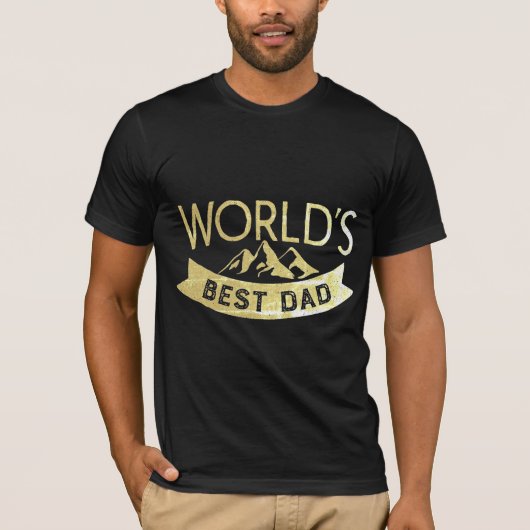 's Werelds beste papa Modern Vaderdag T-shirt (Voorkant)