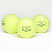 's Werelds beste papa Modern Vaderdag Tennisballen (Multi)