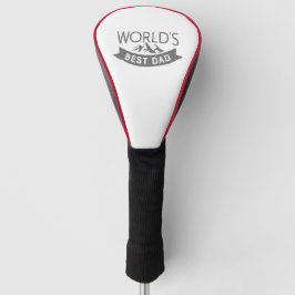 's Werelds beste papa moderne typografie Golfheadcover