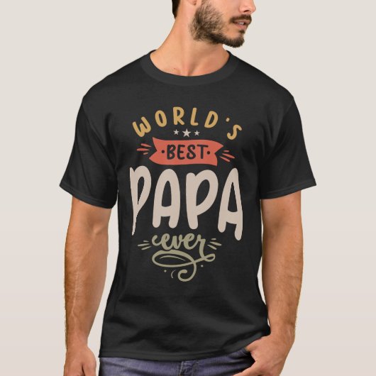 's Werelds beste papa ooit grappige opa T-shirt (Voorkant)