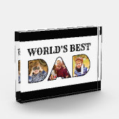 'S Werelds Beste Papa Quote 3 Fotocollage Block Fotoblokken (Links)