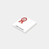 'S Werelds Beste Papa Quote Red Ribbon 3x3 Post-it® Notes (Schuin)