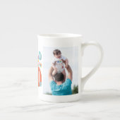 's Werelds beste papa Retro 2 fotocollage Porselein Kop (Rechts)