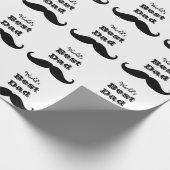 's Werelds beste papa snor Cadeaupapier (Hoek)