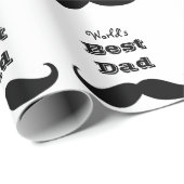 's Werelds beste papa snor Cadeaupapier (Rol Hoek)