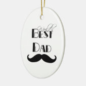 's Werelds beste papa snor Keramisch Ornament (Links)