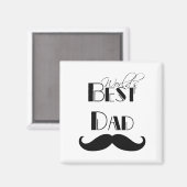 's Werelds beste papa snor Magneet (Voorkant / Achterkant)