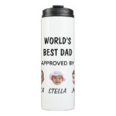 'S Werelds Beste Papa Tumbler Custom Baby Face Tum Thermosbeker (Voorkant)