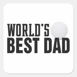 's Werelds beste papa typografie golf | STICKER
