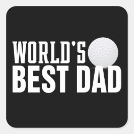's Werelds beste papa typografie golf | STICKER