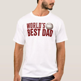'S Werelds Beste Papa Typografie Honkbal | Shirts