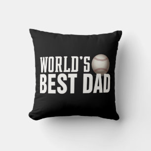 's Werelds beste papa typografie honkbal Sierkusse Kussen