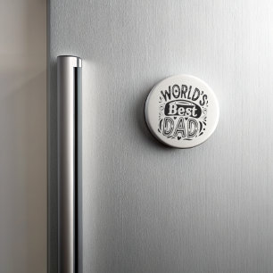 's Werelds beste papa  typografie Magneet
