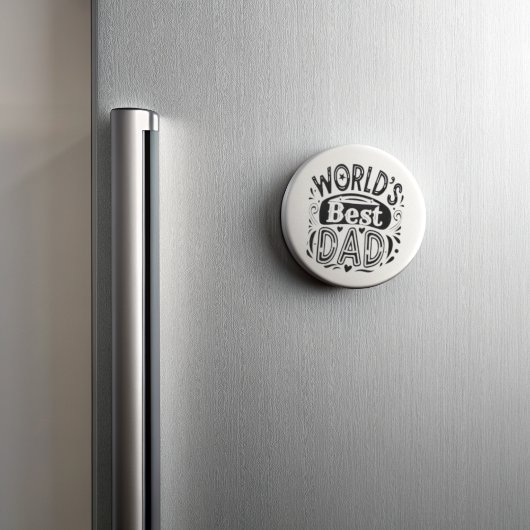 's Werelds beste papa  typografie Magneet